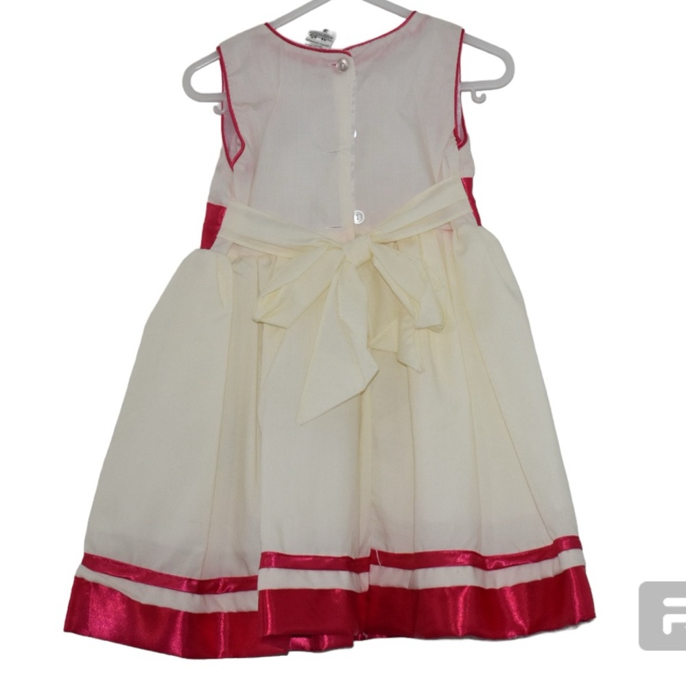 New Cute pink and beige dress made in Mexico size 2t - Picture 2 of 6